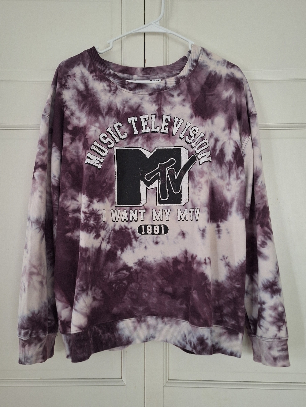 MTV tie-dye sweatshirt